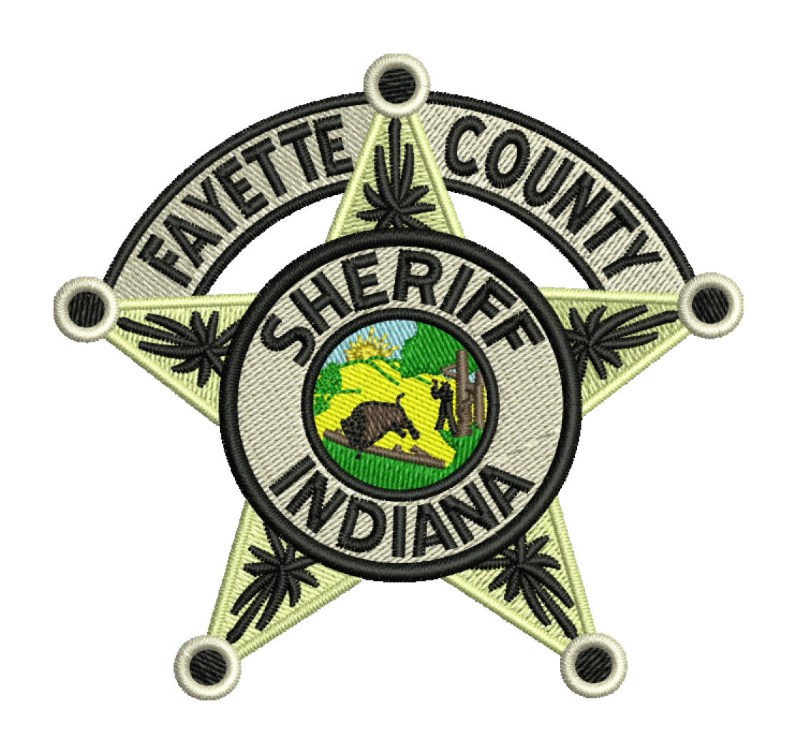 Direct Embroidered Fayette County Star On The Left Chest