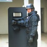 United Shield Police Tactical Shield, NIJ Level IIIA Protection, Integrated Mount, Ambidextrous & Collapsible Handles