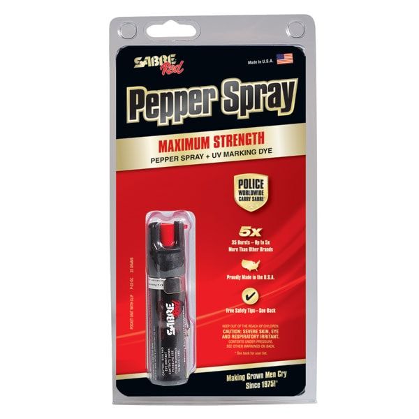 Sabre Red Compact Pepper Spray With Clip